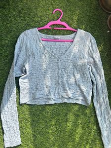 Blue Full Sleeves Top