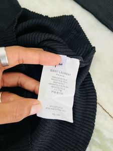 Ysl Black Long Sleeve Top