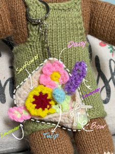 Crochet Flower Bouquet Keychain💐