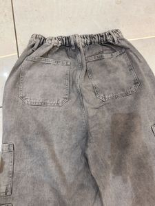 Grey Cargo Jeans