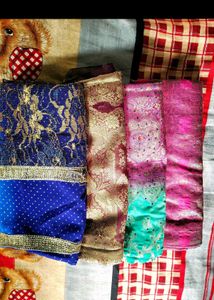 Vintage Silk Sari Fabric Bundle