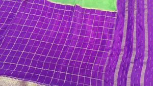 Elegant Purple &amp; Green Saree