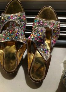 Heels Sandal ..With Beautiful Multi Stones