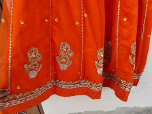 Orange Rajputi Poshak