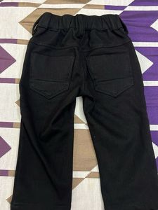 Versatile Black Kids&#39; Slim-Fit Pants