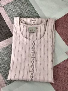 Elegant Pink Kurti with Delicate Details