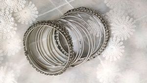Silver Bangle Set