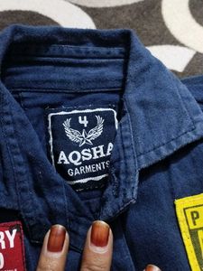 baby boy Denim Shirt &amp; Jeans Set