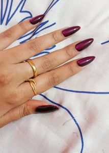 Purple Press-On Nails