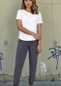 Shein Drawstring Waist High Rise Cuffed Skinny Fit