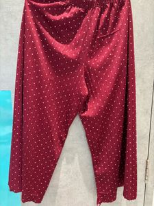 Maroon Polka Dot Lounge Pants🩷