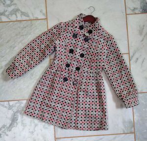 Retro Print winter Coat