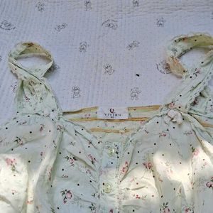 Lace Trim Aesthetic Cute Top