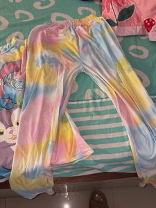 StellaLou Tie Dye Pajama Set Nightsuit