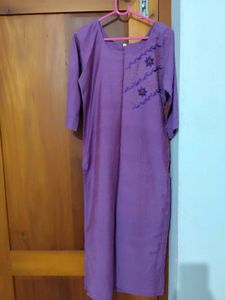 Lavender Cotton Silk Kurta
