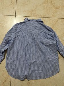 H&amp;M Cotton Linen oversized shirt