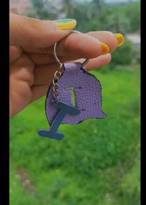 Initial Leather Keyring