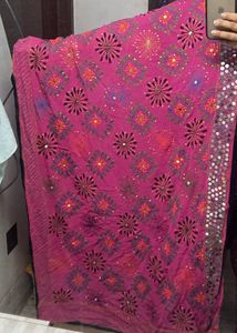 fulkari mirror dupatta