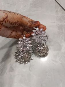 Beutiful Big Oxidised Jhumke
