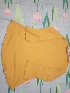 Mustard Checkered Top (New)