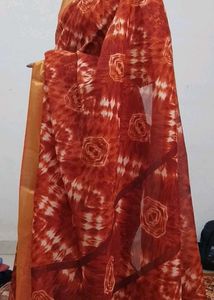 Brown 🤎 Tie-Dye Saree/ No Coins Please