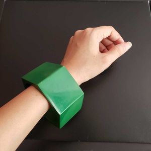 Green Bangle Bracelet