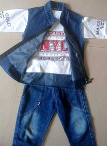 3 Piece Denim Dress For Boys
