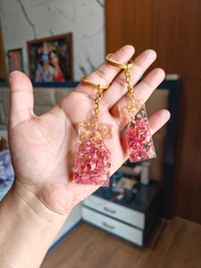 Resin Couple Keychain