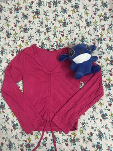 Pink Long Sleeve Top