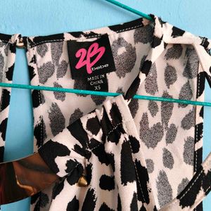 Chic Animal Print Mini Dress