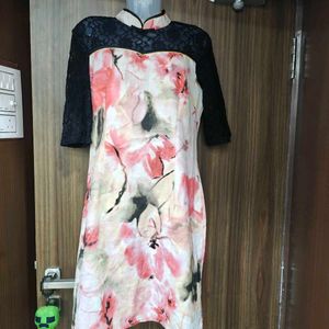 Floral Lace Detail Dress