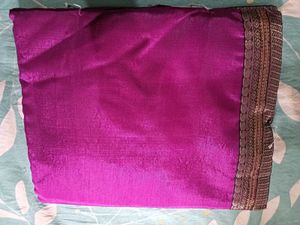 Purple Silk Blend Saree