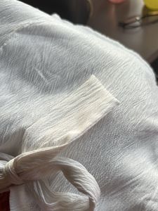 White Ruffle-Sleeve Bow Top