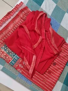 Cotton Silk Printed  Suit