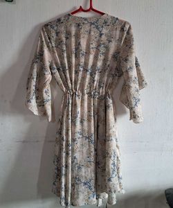 Floral Print Wrap Dress