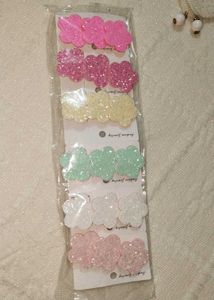 Glitter 3star Clip Set Of 6