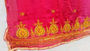 Handwork Satin Dupatta