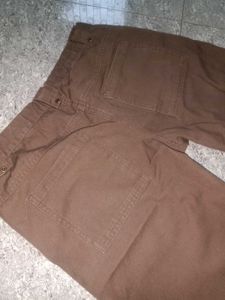 Brown Casual Pants