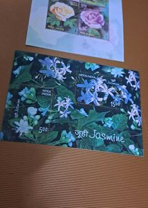 2Miniature sheets of scented postage stamps