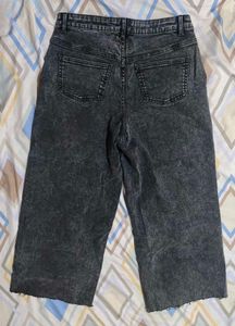 Acid Wash Wide Leg Jeans