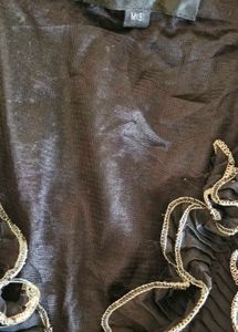 black woolen Poncho style sweater