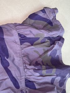Girls’ Purple Camo Ruffle Skirt – Casual Street St