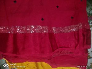 Red And Yellow Color Saree