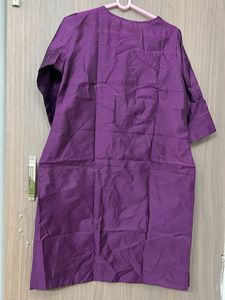 Embroidered Purple Kurta for size L