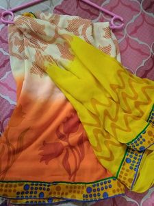 Multicolored Poonam Saree