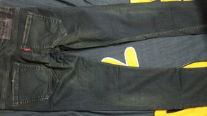 Dark Blue Denim Jeans For Men