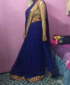 Beautiful Blue Saree