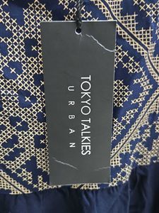 Navy Printed Top