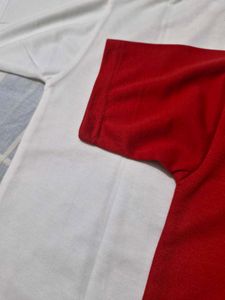 Polo Shirts - Red &amp; White