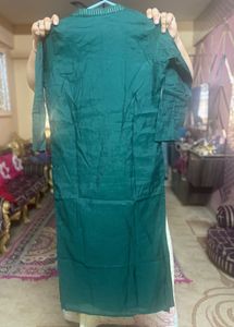 Green Embroidered Kurti